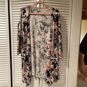 Dress barn cold shoulder cardigan.